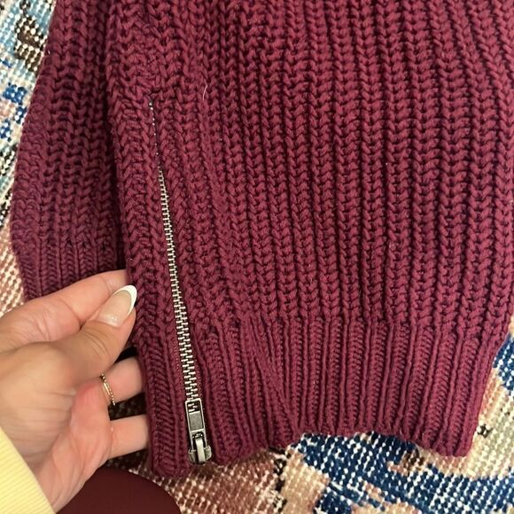 360 SWEATER Milan Side-Zip Cable-Knit Sweater - Picture 6 of 7